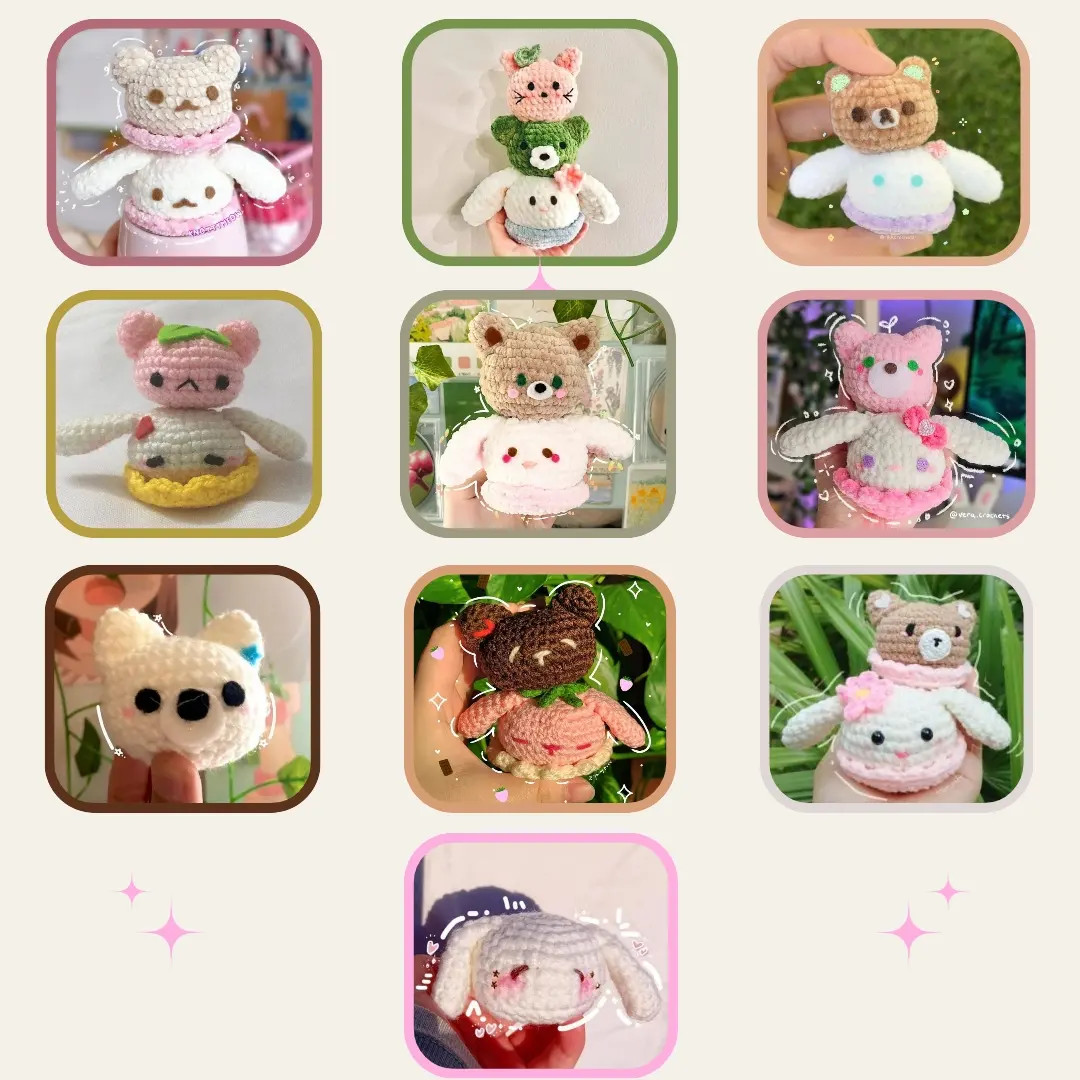 Free Mochi Animals Crochet Pattern: Cute Bear and Bunny Amigurumi Tutorial
