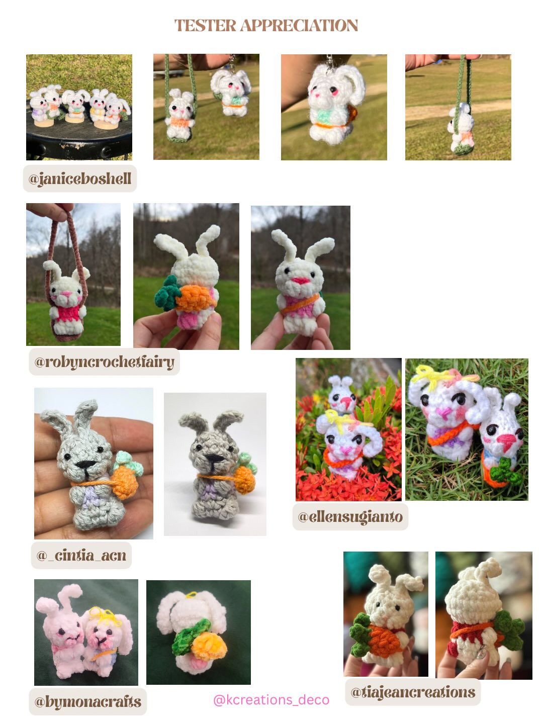 Free No Sew Bunny 3 in 1 Pattern: Amigurumi Keychain, Plushie & Car Hanger Tutorial