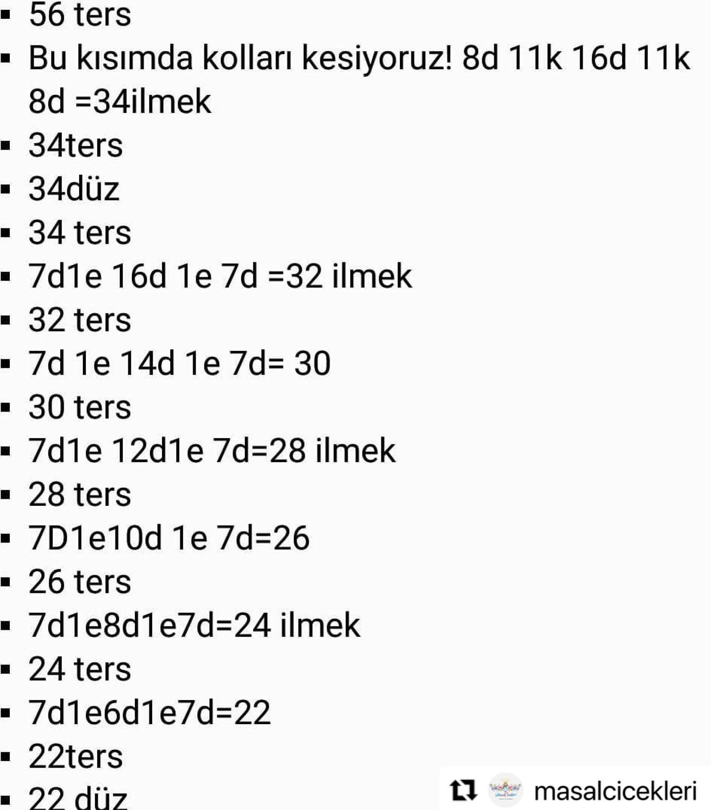 Free pattern Barbie elbisesi: Gerekli terimler ve adım adım örneği