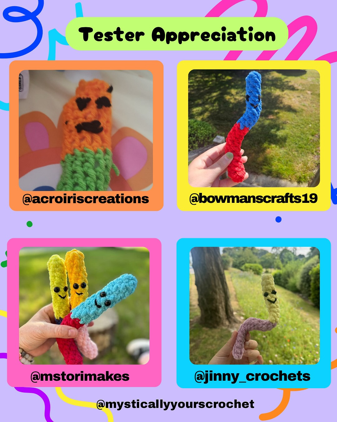 Free Pattern: Fidget Gummy Worms Crochet Tutorial