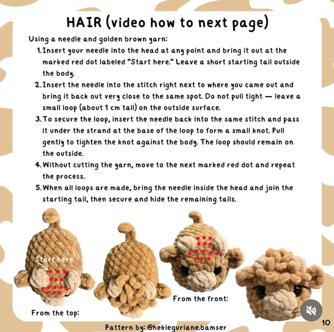 Free Pattern: No Sew Loaf Cows Amigurumi Crochet by Hekleguriane Bamser