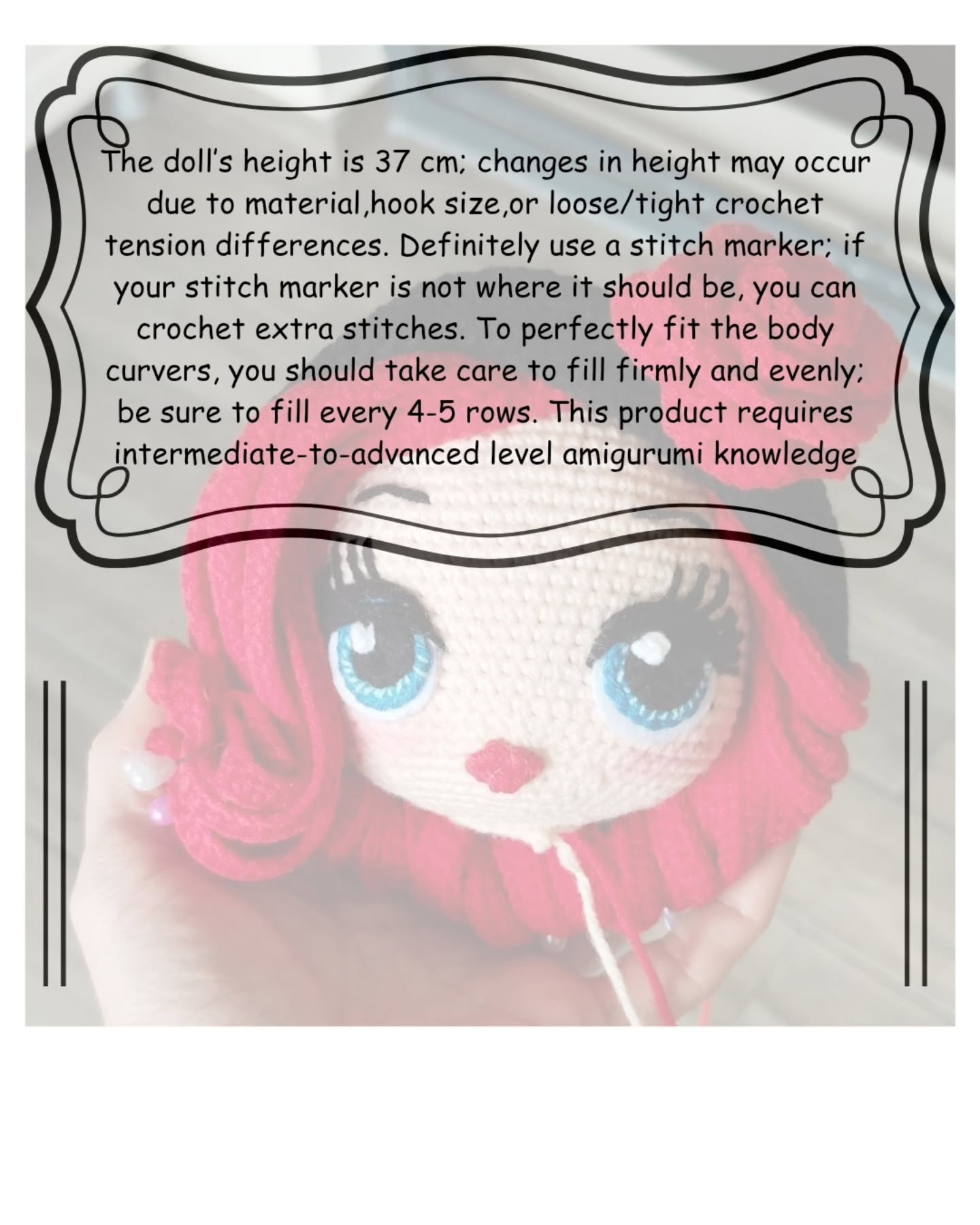 Free Pattern: Sexy Pin-Up Girl Amigurumi Doll with Red Hair and Lace Outfit