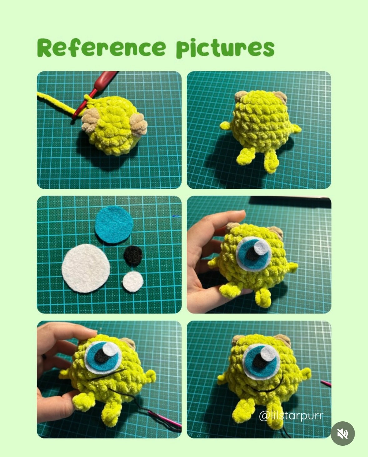 Free Pattern: Tiny Cyclops Amigurumi Doll