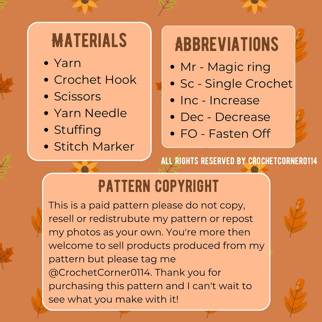 Free Small Pumpkin Crochet Pattern with Shaping Instructions
