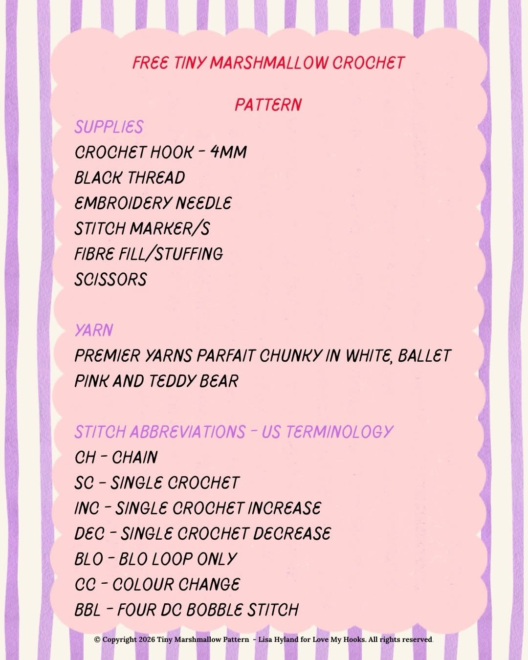 Free Tiny Marshmallow Crochet Pattern: Adorable Pink and White Amigurumi Dolls with Detailed Instructions