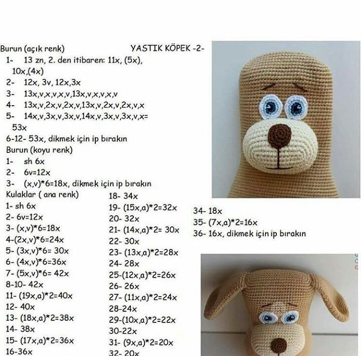 Gülbahar Topuksak - Hướng dẫn chi tiết cách móc búp bê chó bông amigurumi dễ thương