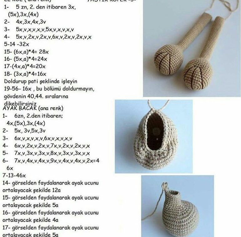 Gülbahar Topuksak - Hướng dẫn chi tiết cách móc búp bê chó bông amigurumi dễ thương