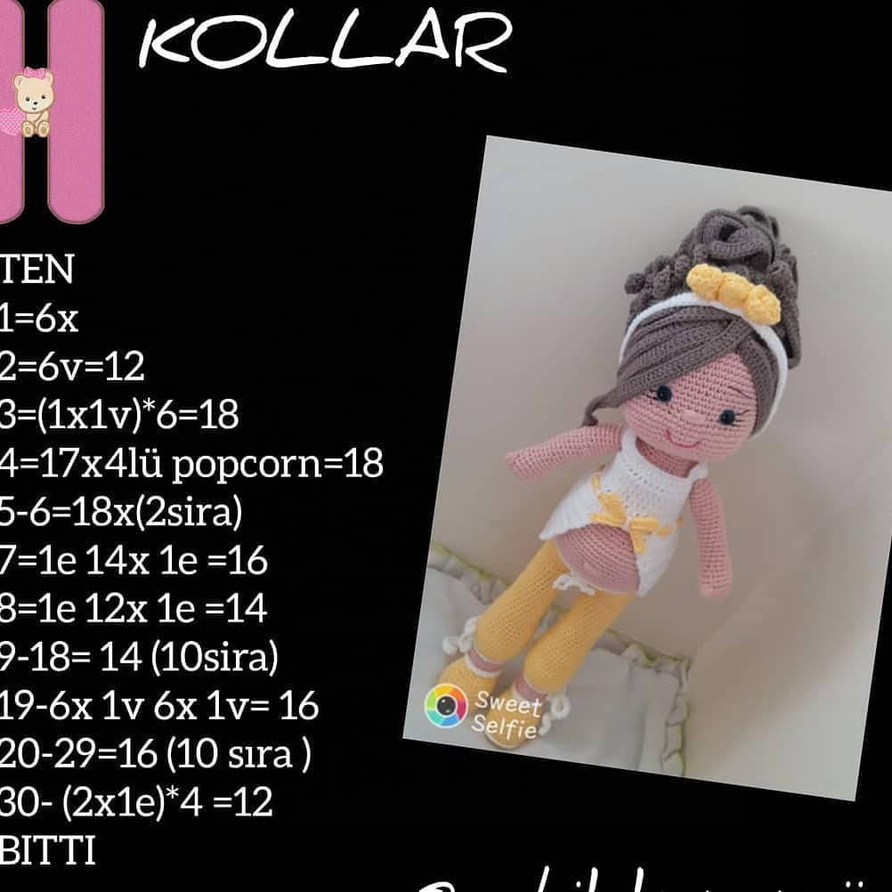 Hamile Bebek Amigurumi Ücretsiz Manken Örgü Tarifi