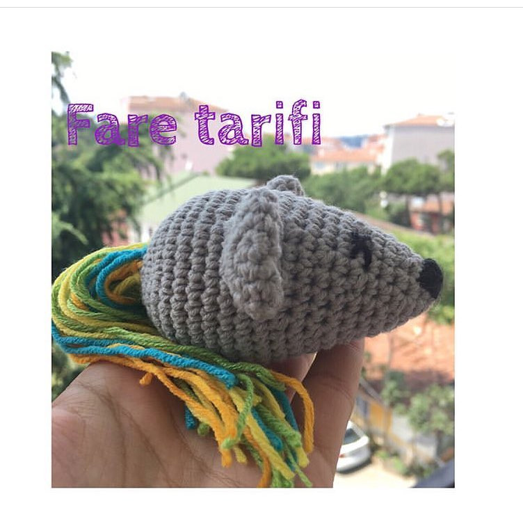 Handmade Gray Hedgehog Amigurumi with Colorful Yarn Quills and Free Crochet Pattern