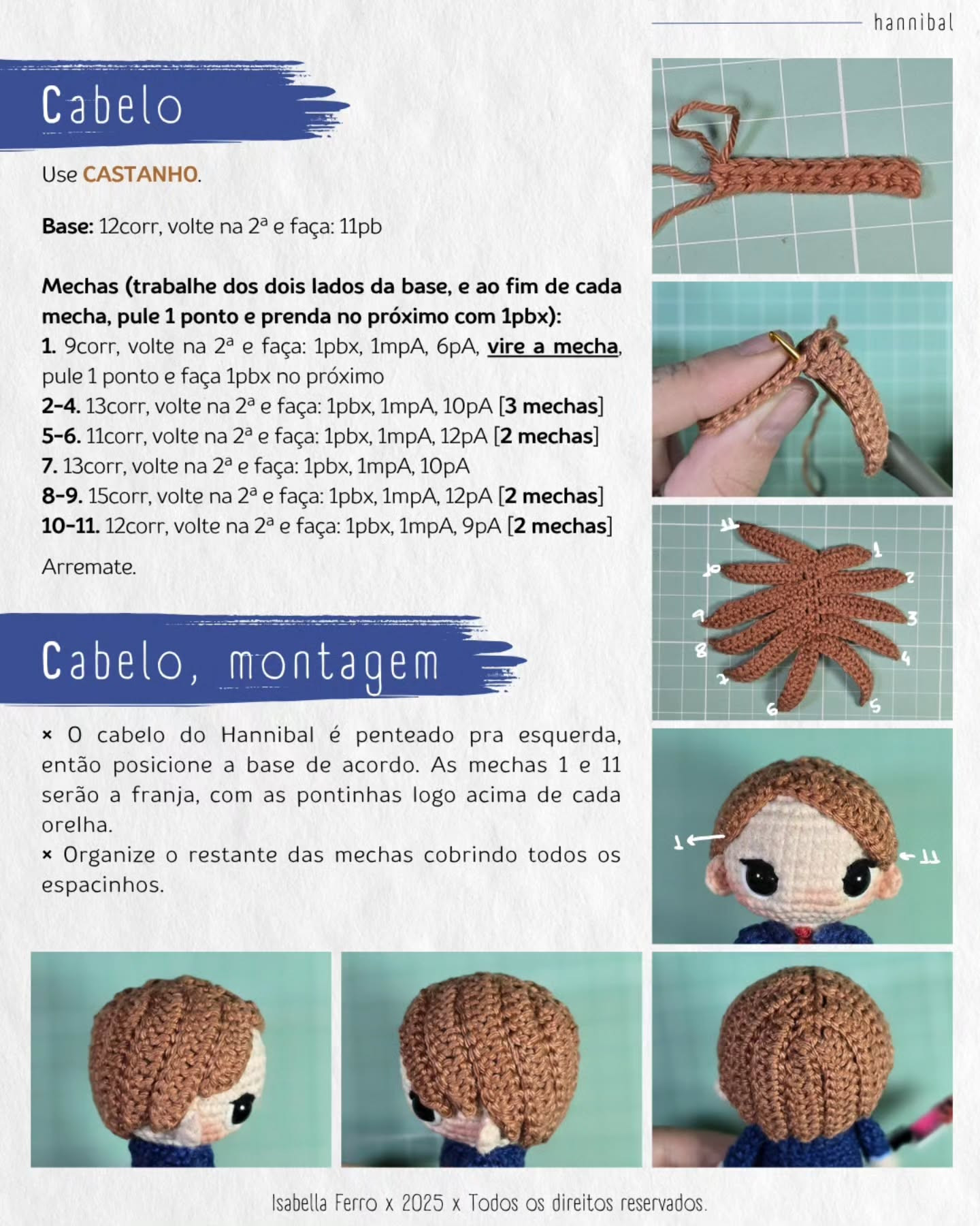 Hannibal Amigurumi: Padrão Gratuito de Crochê para Boneco Horror Story