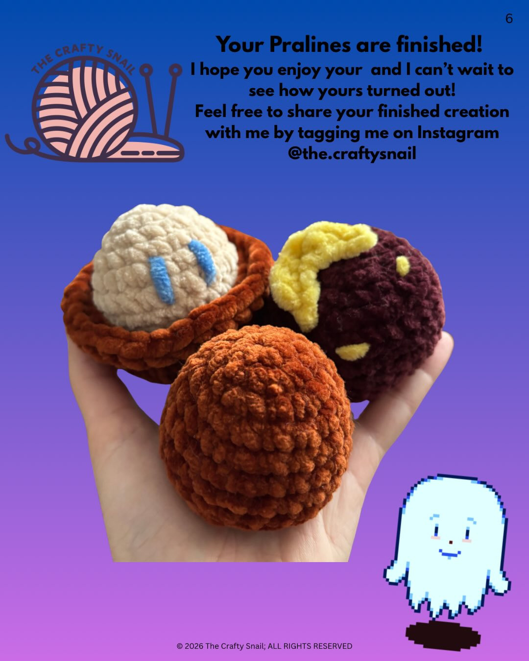 Haunted Chocolatier Inspired Pralines Crochet Pattern