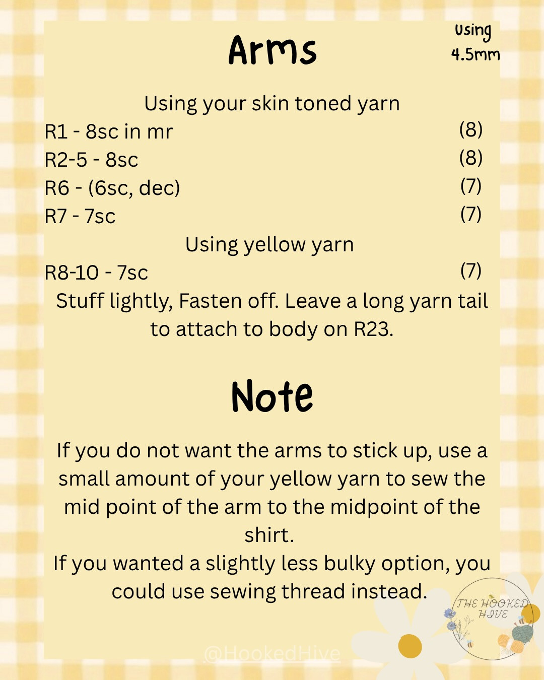 Honey-Clover Bee Amigurumi Doll Crochet Pattern: Materials, Abbreviations & Instructions