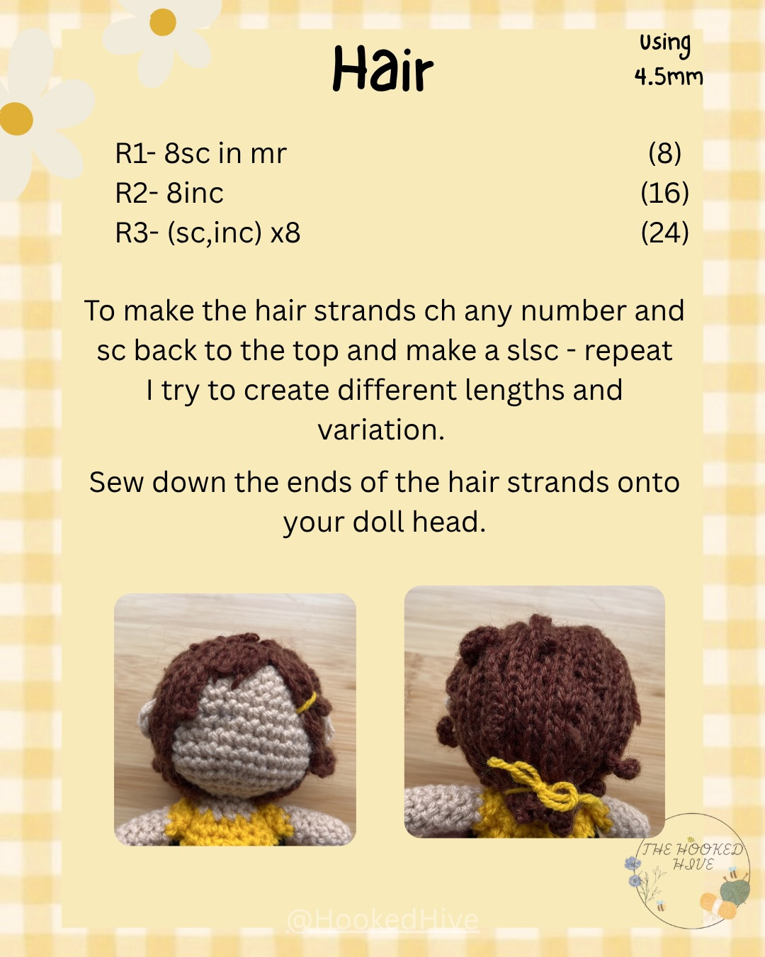 Honey-Clover Bee Amigurumi Doll Crochet Pattern: Materials, Abbreviations & Instructions