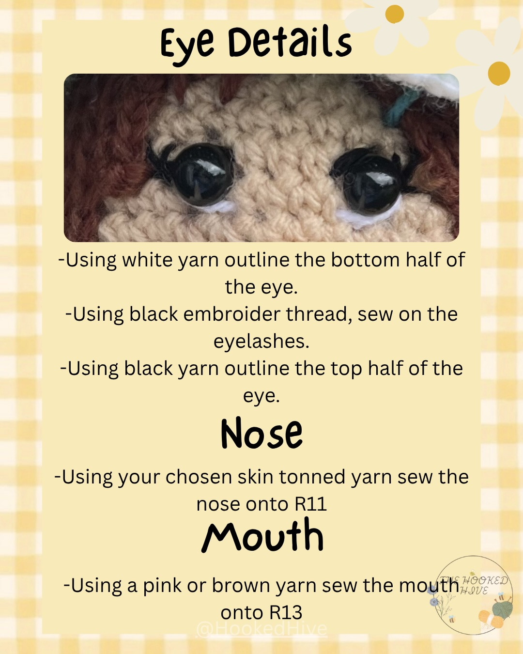 Honey-Clover Bee Amigurumi Doll Crochet Pattern: Materials, Abbreviations & Instructions