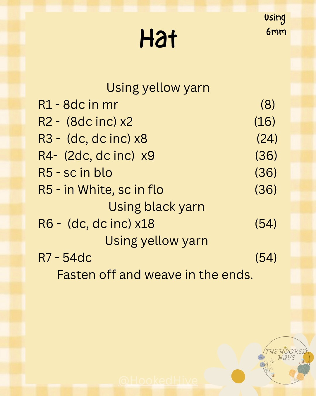 Honey-Clover Bee Amigurumi Doll Crochet Pattern: Materials, Abbreviations & Instructions