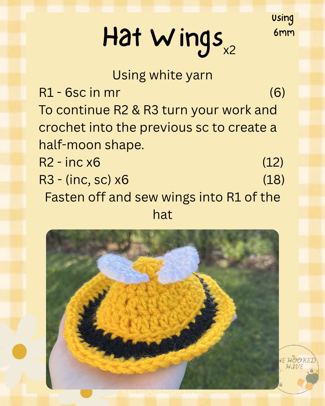 Honey-Clover Bee Amigurumi Doll Crochet Pattern: Materials, Abbreviations & Instructions