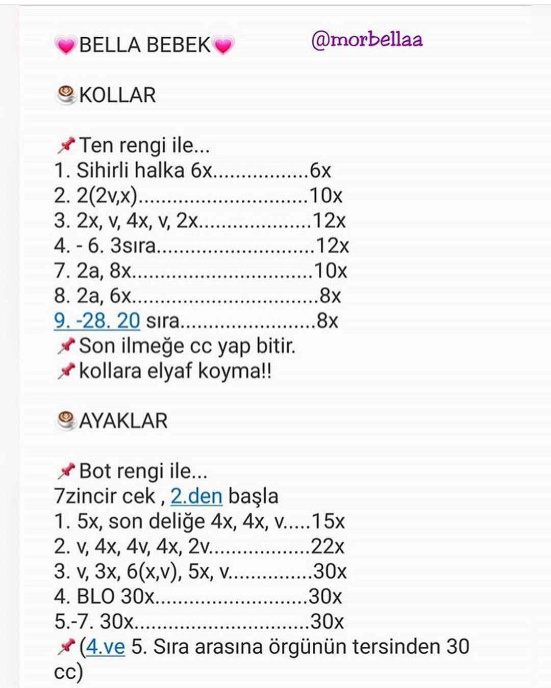 Hướng dẫn chi tiết cách móc búp bê amigurumi Bella Bebek với mái tóc tím và váy xám