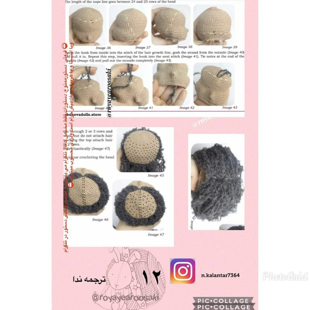Hướng dẫn chi tiết cách móc búp bê Michal (GorbunovaDolls) với váy vàng, tóc đen và hoa hướng dương