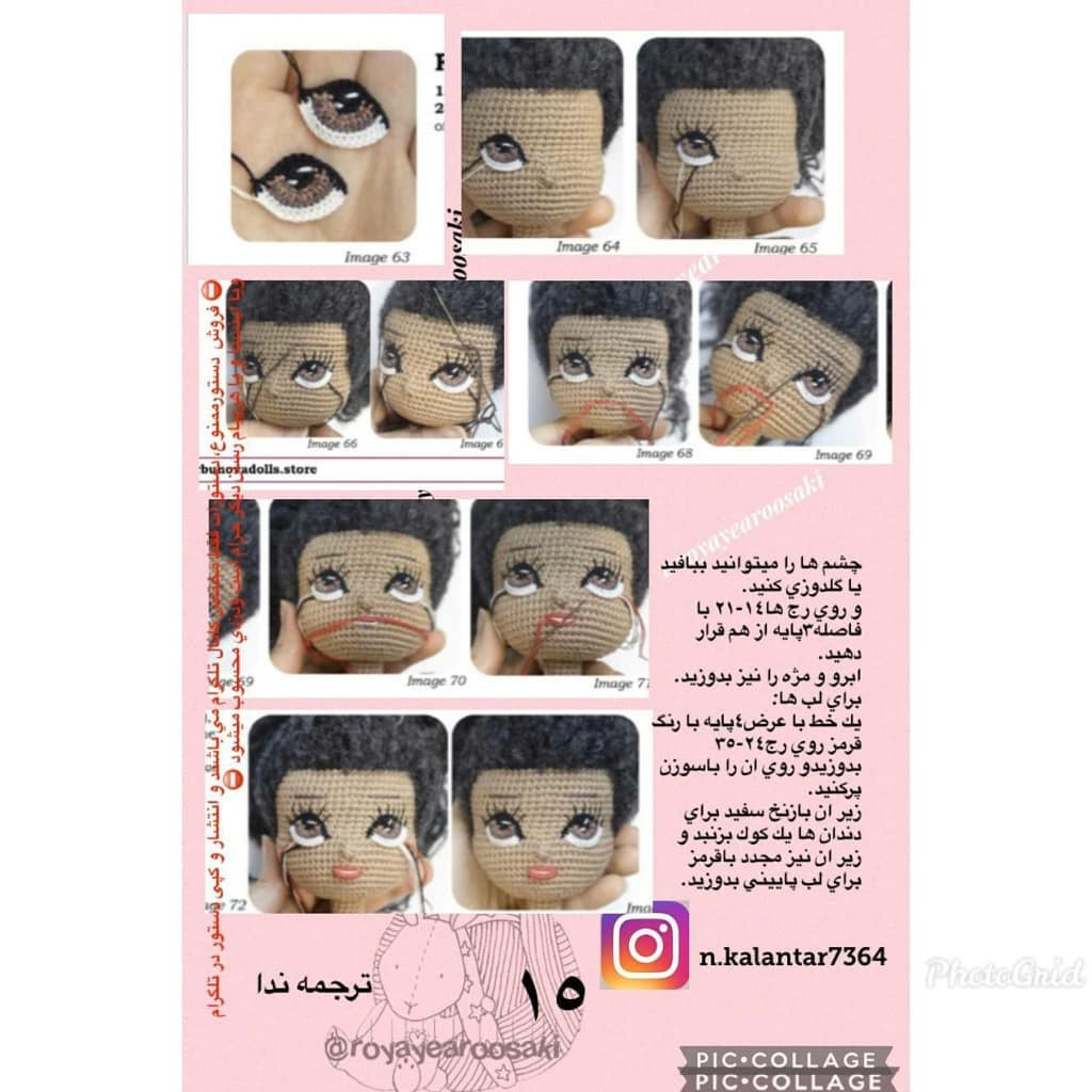 Hướng dẫn chi tiết cách móc búp bê Michal (GorbunovaDolls) với váy vàng, tóc đen và hoa hướng dương