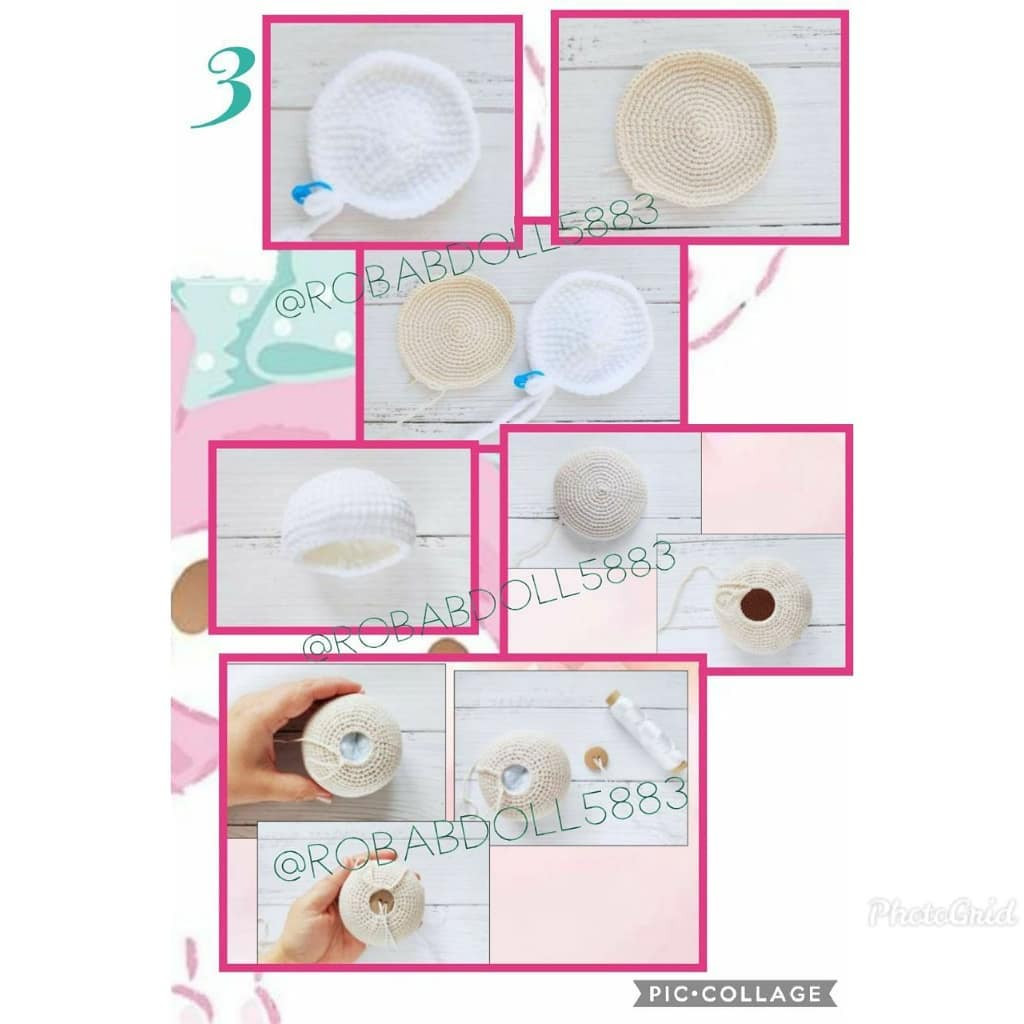 Hướng dẫn chi tiết cách móc búp bê thỏ amigurumi dễ thương màu tím và xanh ngọc