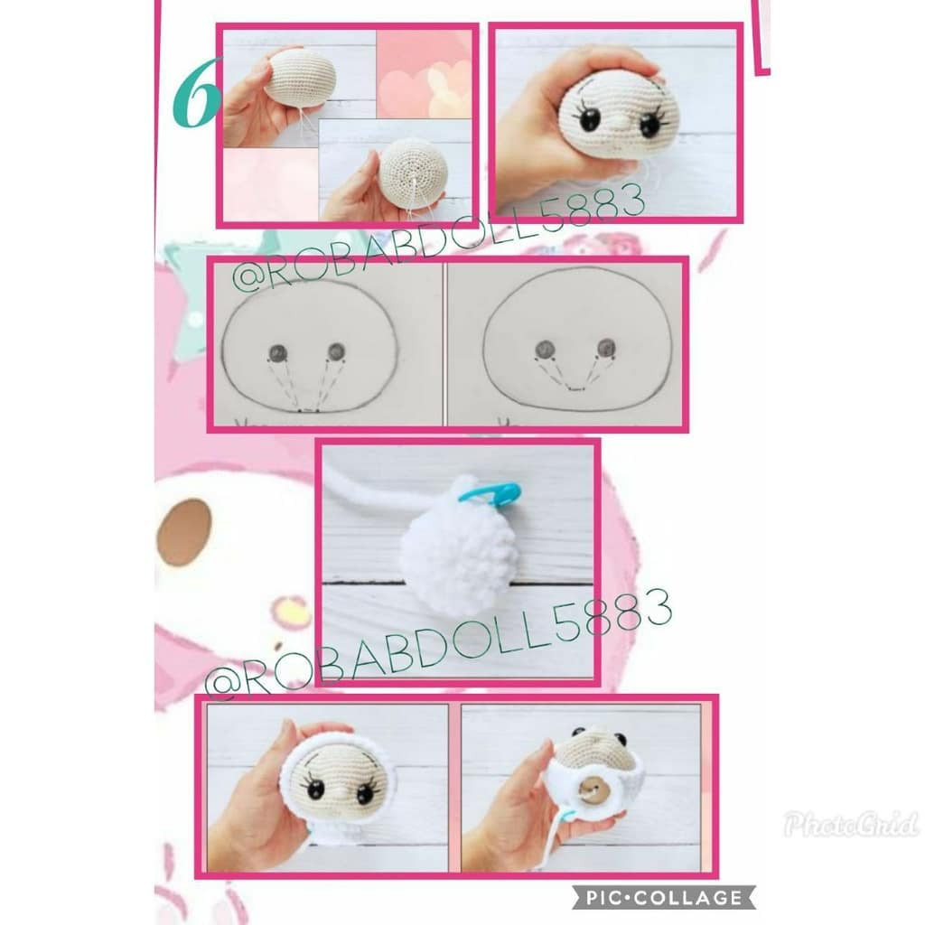Hướng dẫn chi tiết cách móc búp bê thỏ amigurumi dễ thương màu tím và xanh ngọc