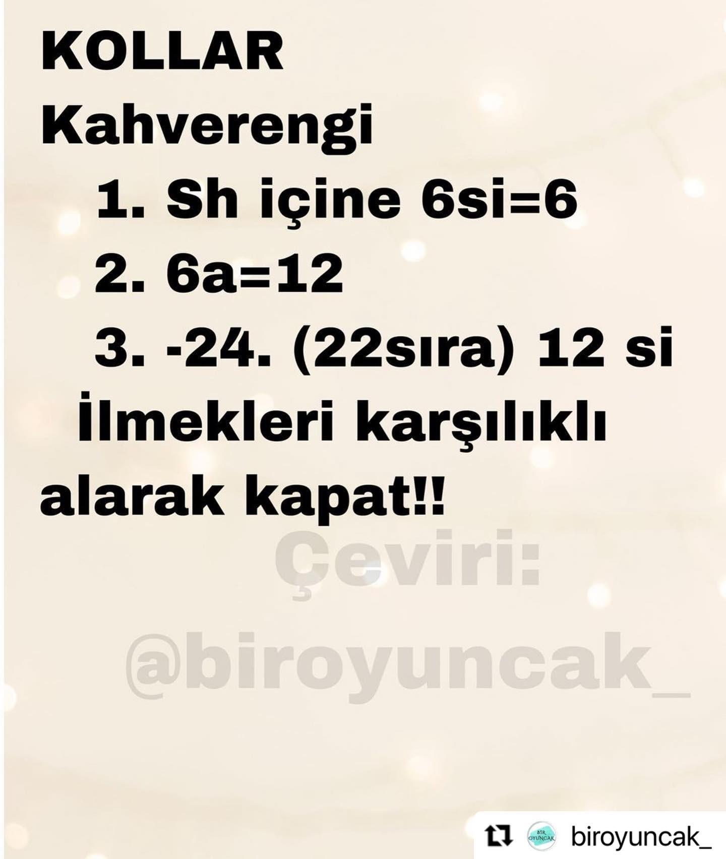 Hướng dẫn chi tiết cách móc gấu bông màu nâu (Kafa, Kulaklar, Kollar, Bacaklar ve Gövde)