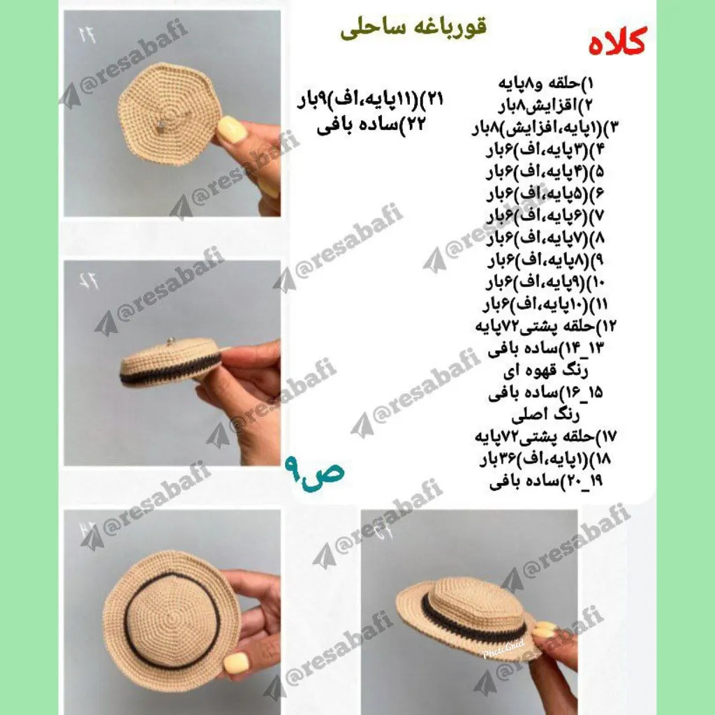 Hướng dẫn chi tiết cách móc len con ếch đi biển mặc quần tím, đội mũ, cầm vịt và nước uống