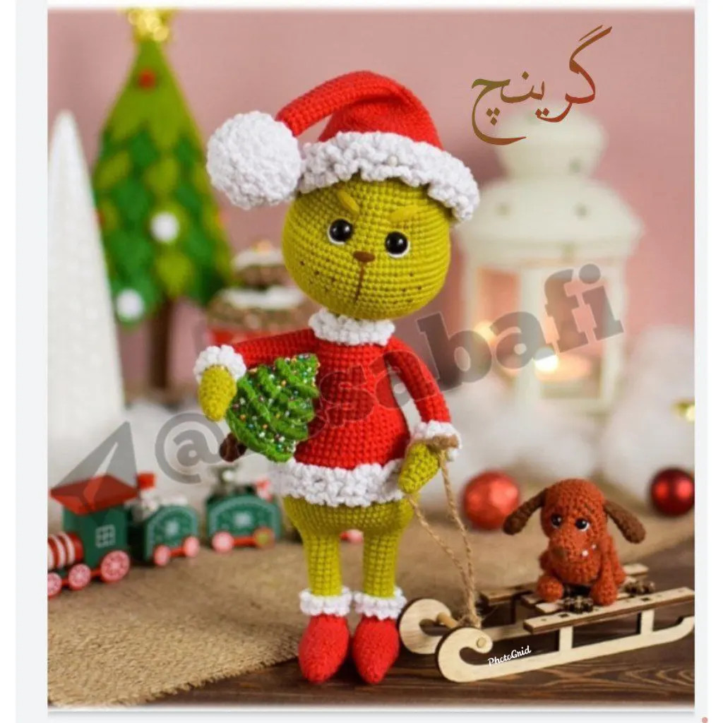 Hướng dẫn chi tiết cách móc len nhân vật Grinch Giáng Sinh