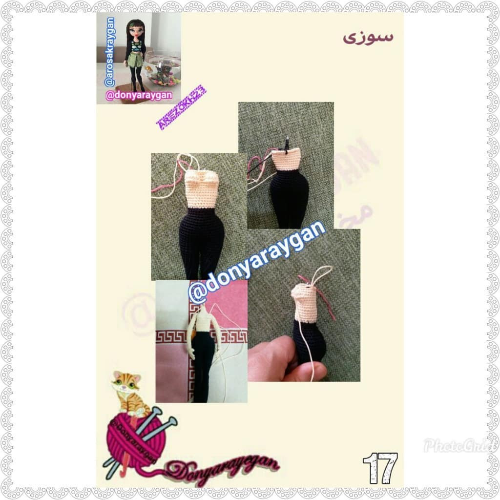 Hướng dẫn chi tiết cách móc tay búp bê amigurumi