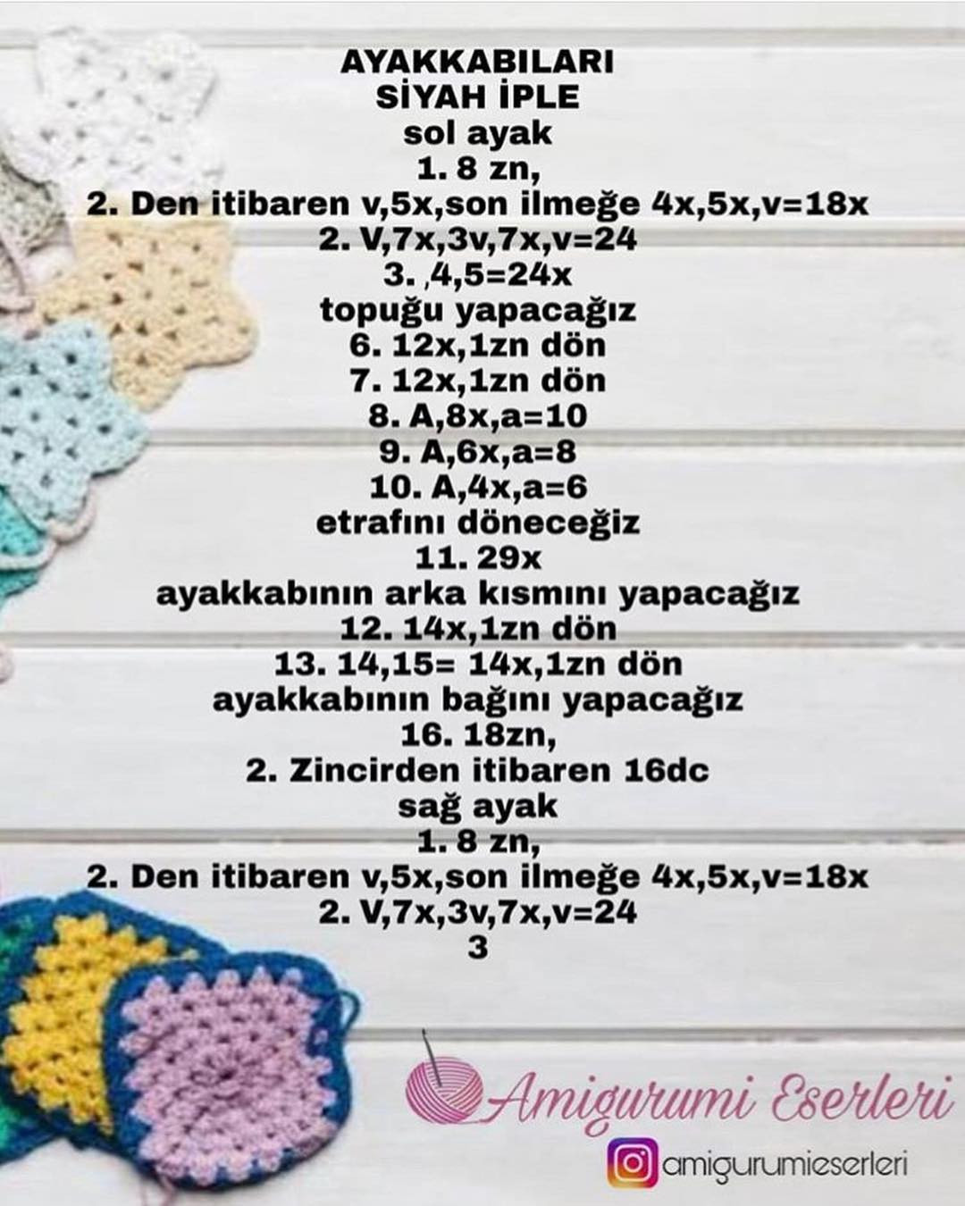 HƯỚNG DẪN MÓC BÚP BÊ AMIGURUMI: CHART CHI TIẾT ĐẦU, TAY VÀ CHÂN