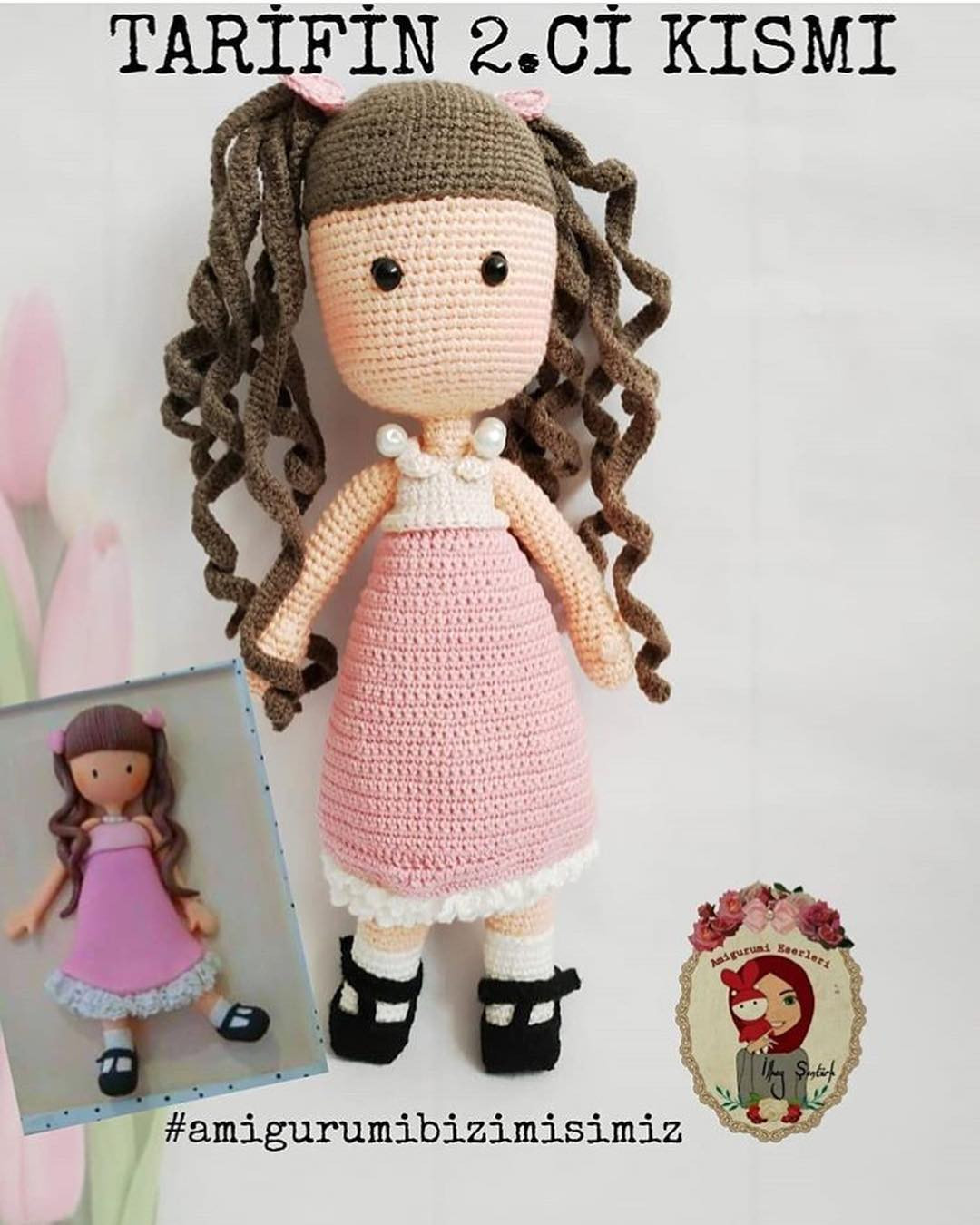HƯỚNG DẪN MÓC BÚP BÊ AMIGURUMI: CHART CHI TIẾT ĐẦU, TAY VÀ CHÂN