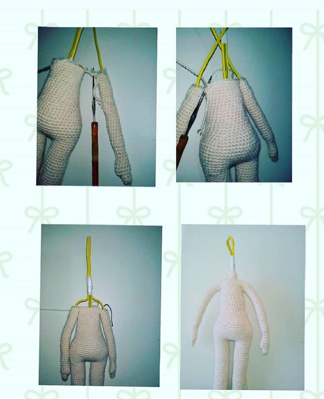 HƯỚNG DẪN MÓC BÚP BÊ CON GÁI TÓI ĐỎ QUẦN JEAN