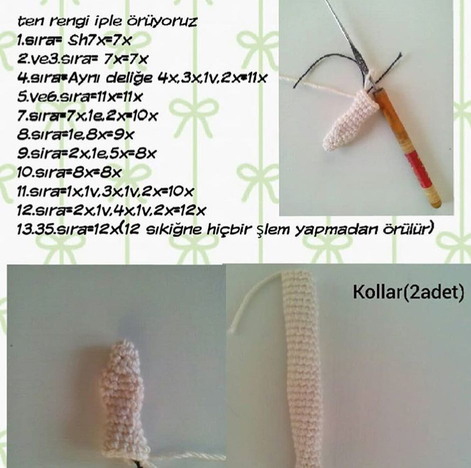 HƯỚNG DẪN MÓC BÚP BÊ CON GÁI TÓI ĐỎ QUẦN JEAN