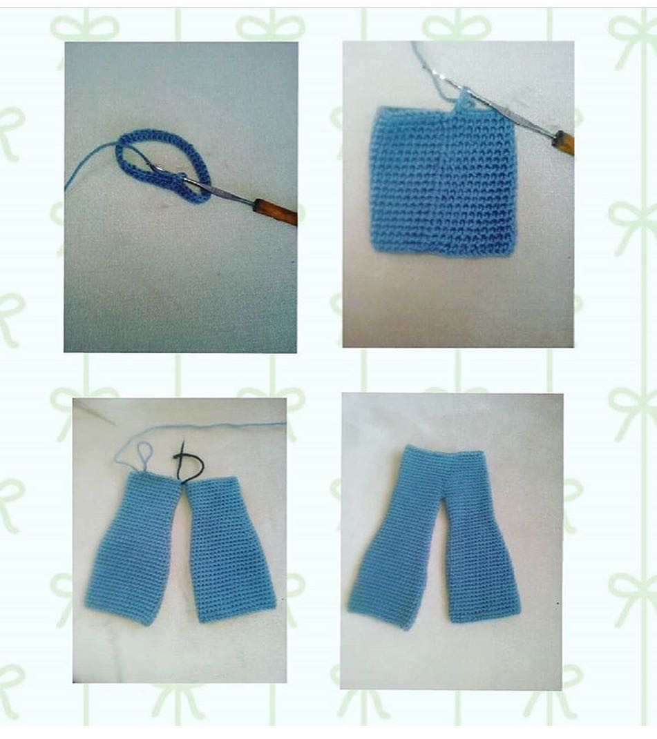 HƯỚNG DẪN MÓC BÚP BÊ CON GÁI TÓI ĐỎ QUẦN JEAN