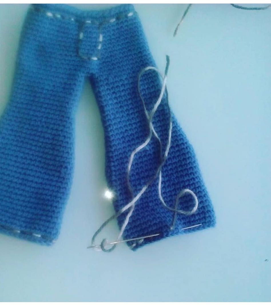 HƯỚNG DẪN MÓC BÚP BÊ CON GÁI TÓI ĐỎ QUẦN JEAN