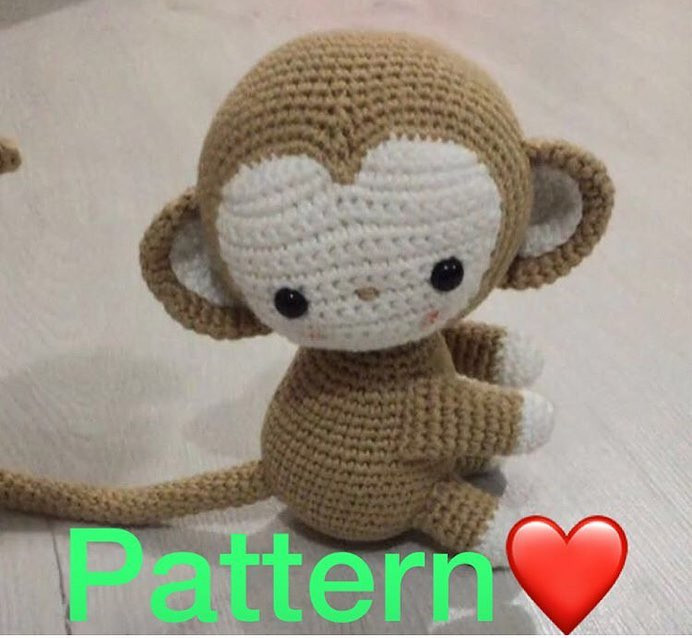 HƯỚNG DẪN MÓC BÚP BÊ KHỈ AMIGURUMI CHI TIẾT TỪNG PHẦN