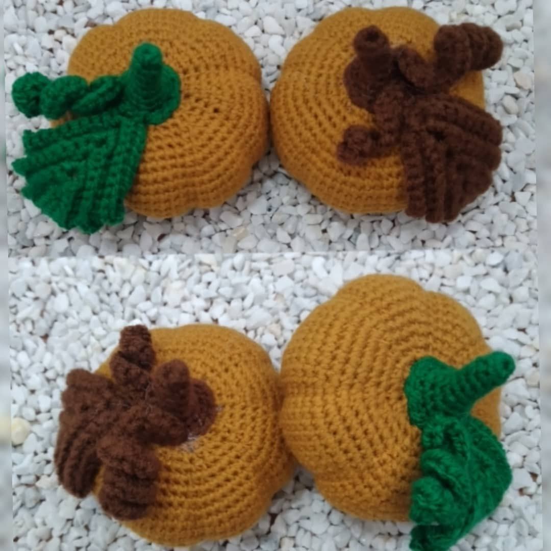 Hướng dẫn móc len bí ngô Halloween dễ thương - Pumpkin Crochet Pattern