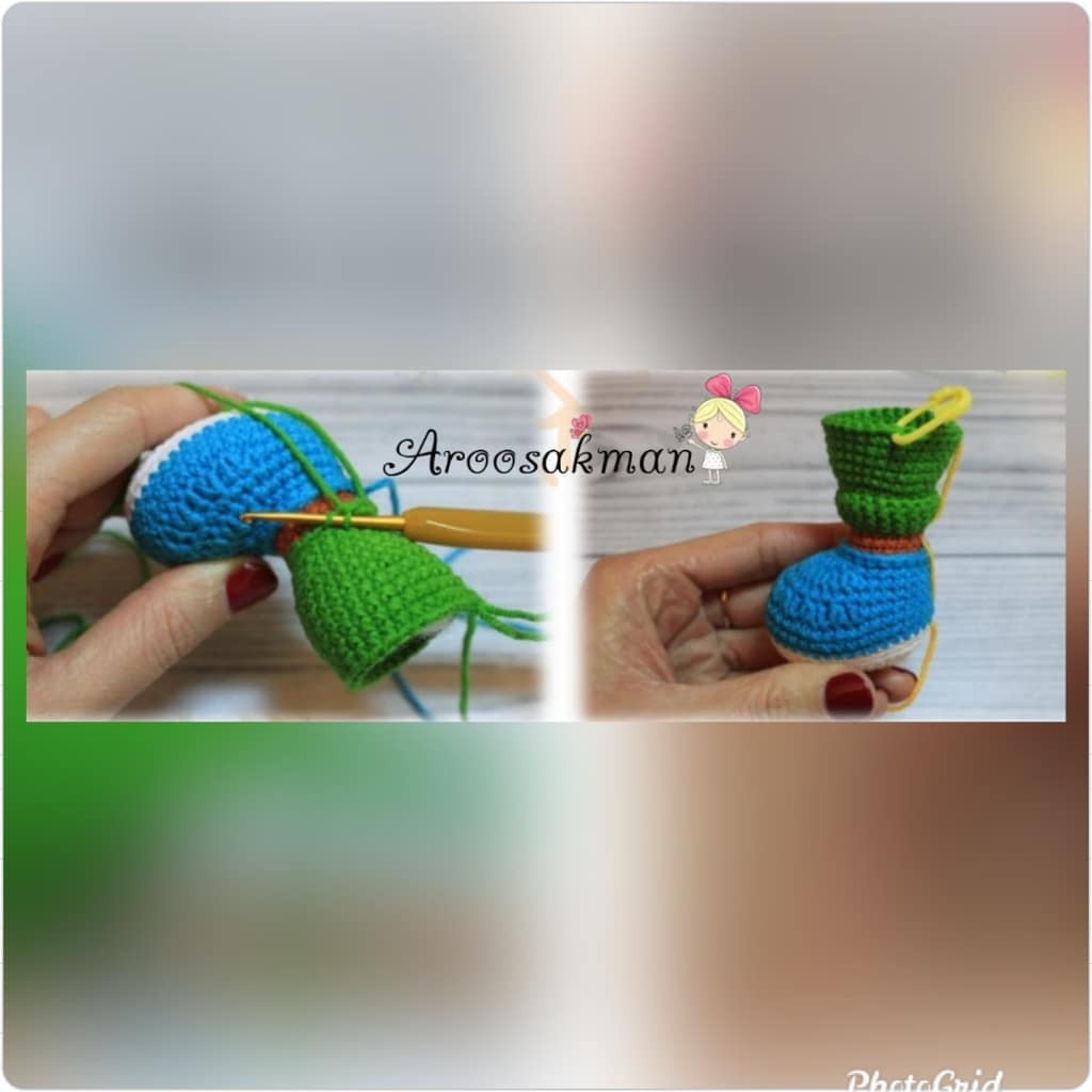 Hướng dẫn móc len búp bê con ngựa màu nâu mặc áo xanh lá