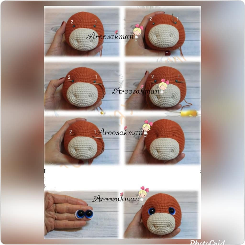Hướng dẫn móc len búp bê con ngựa màu nâu mặc áo xanh lá