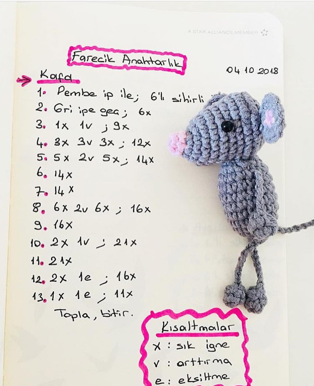 Hướng dẫn móc len chuột xám nhỏ dễ thương, mẫu đồ thủ công amigurumi chi tiết