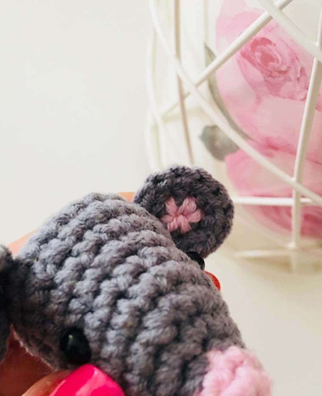 Hướng dẫn móc len chuột xám nhỏ dễ thương, mẫu đồ thủ công amigurumi chi tiết