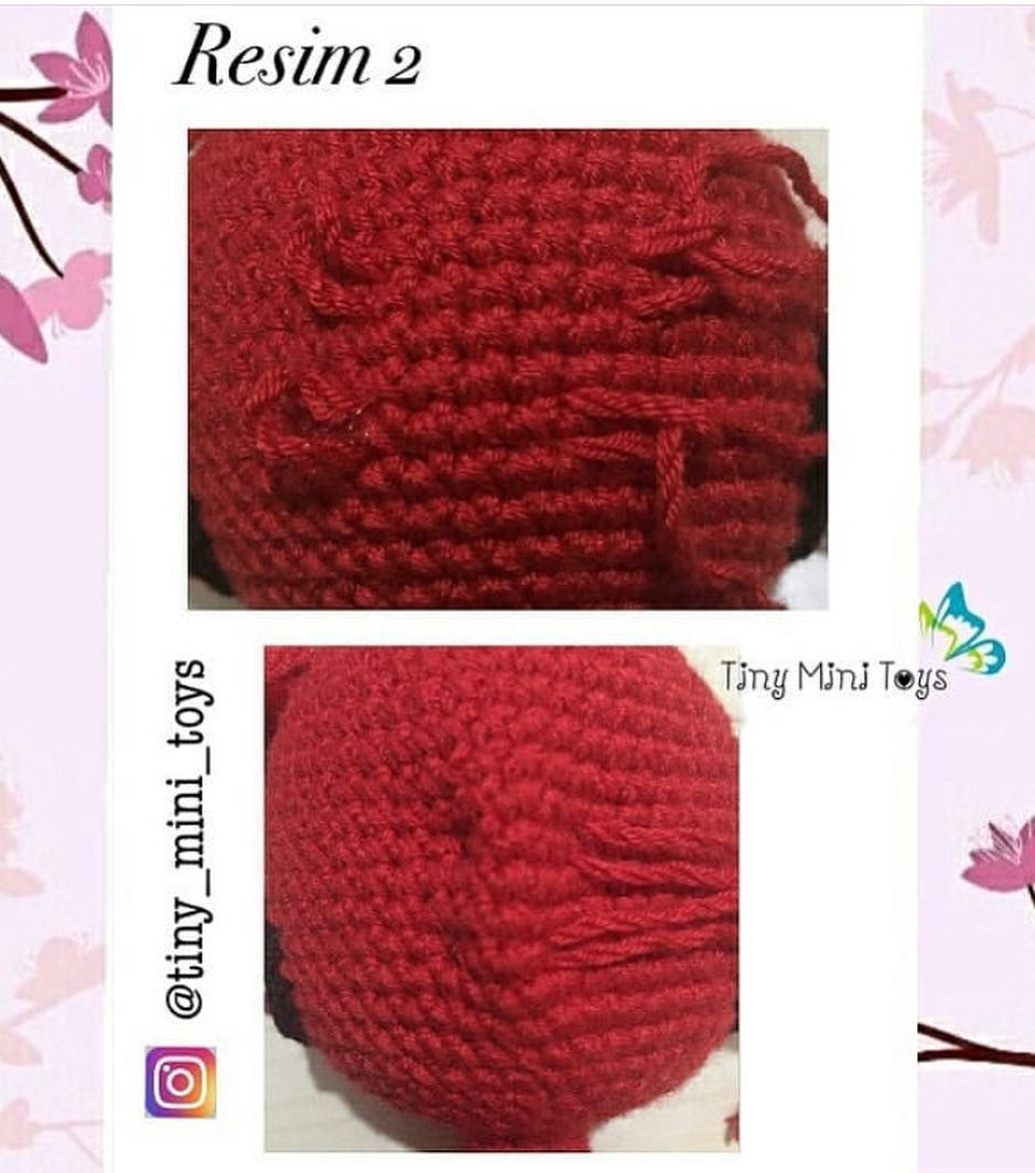 HƯỚNG DẪN MÓC LEN TIKKI - BÚP BÊ NHỆN ĐỎ (TỪNG HÀNG CHI TIẾT)