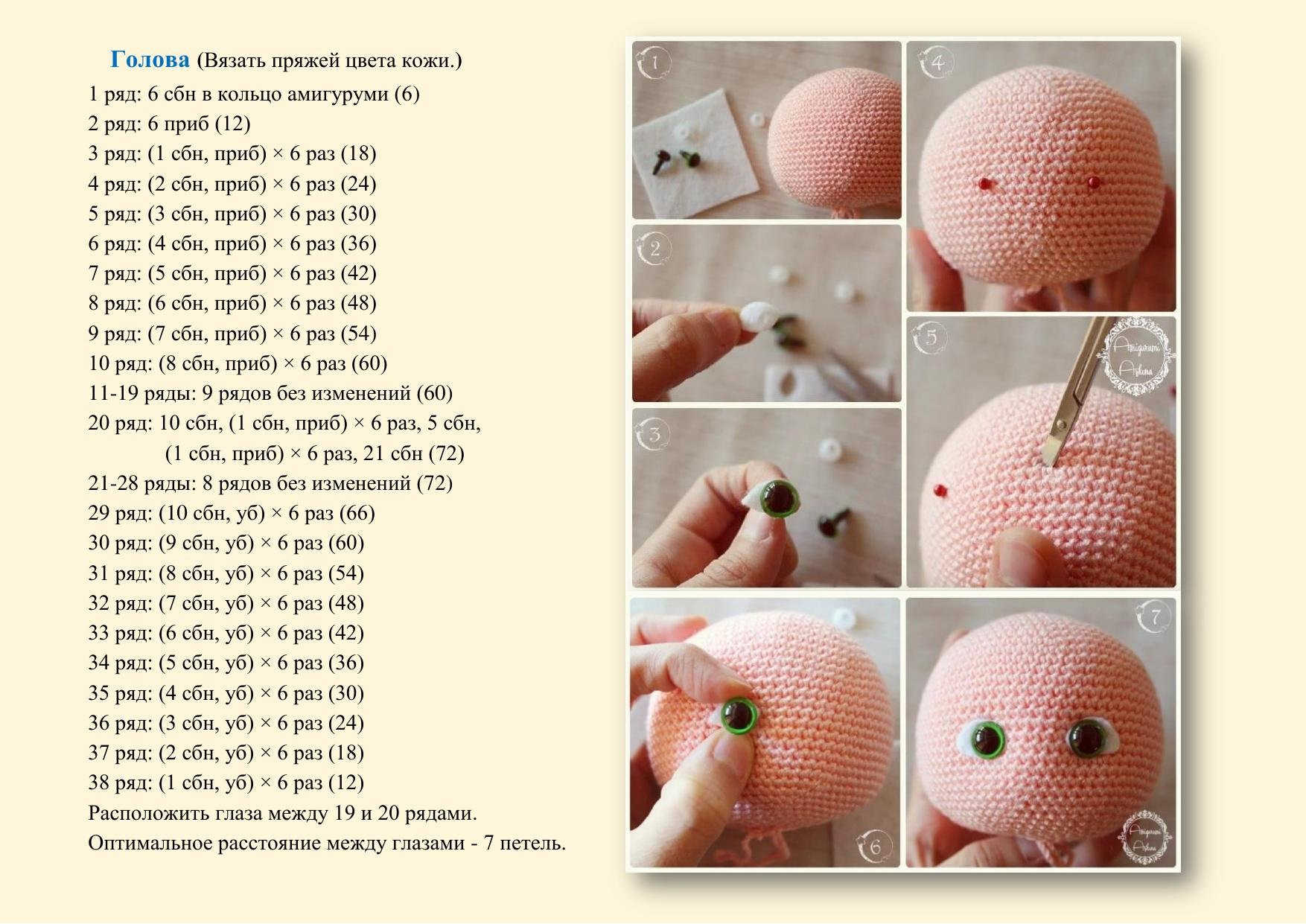 Инструкция по вязанию крючком куклы Милли (Molly Doll): материалы, ноги, волосы и завитушки