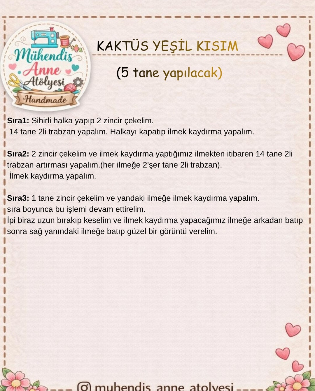 Kaktüs Tarifi - Mühendis Anne Atölyesi
