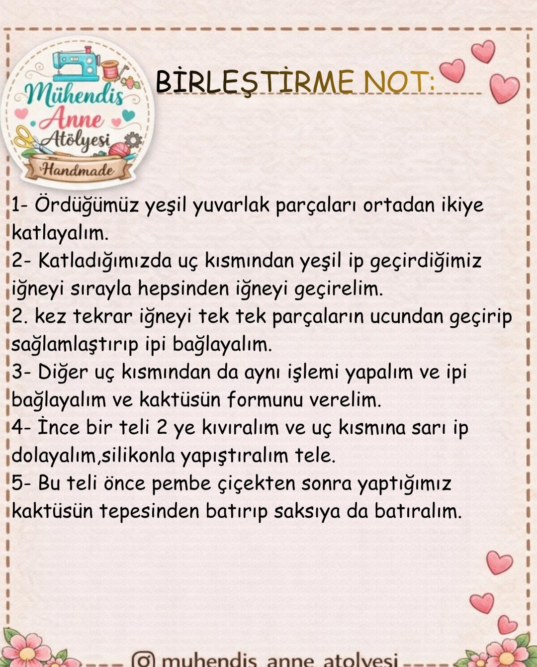 Kaktüs Tarifi - Mühendis Anne Atölyesi