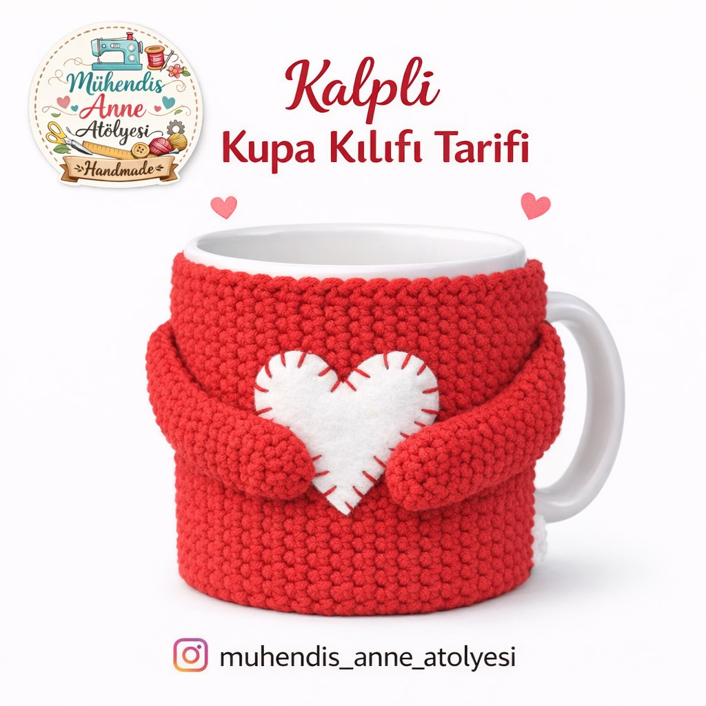 Kalpli Kupa Kılıfı Tarifi: Sevgililer Günü İçin Mükemmel El Emeği Hediye Fikri