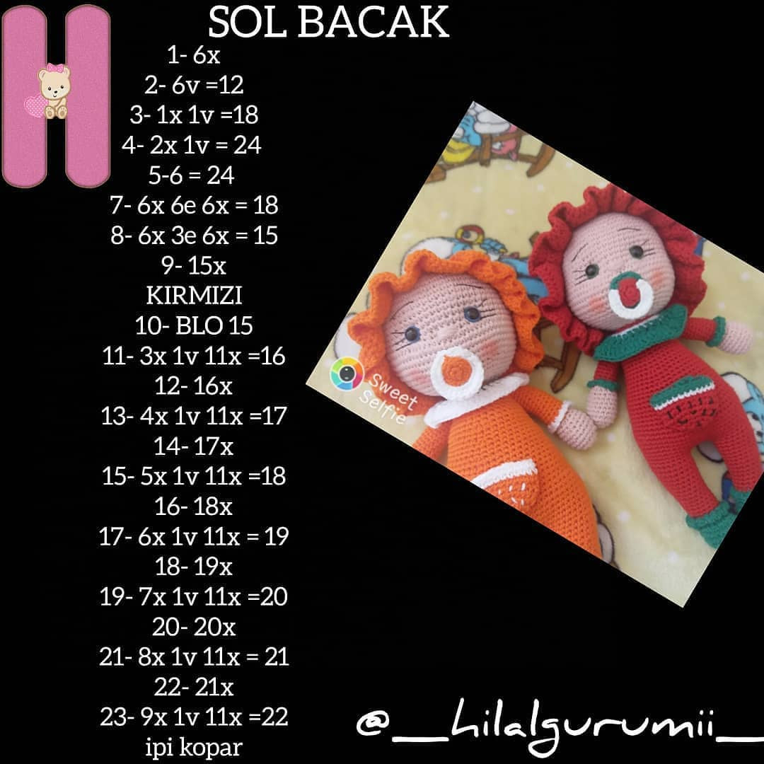 Karpuz Bebek Tarifi: Móc len búp bê dưa hấu với hướng dẫn chi tiết từng bước