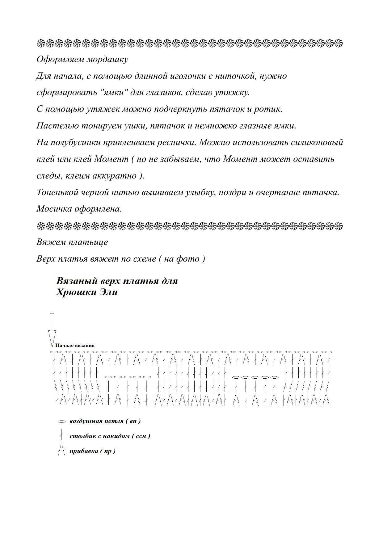 Хрюшка Эля: МК по вязанию крючком розовой свинки амигуруми в платье с юбкой из фатина