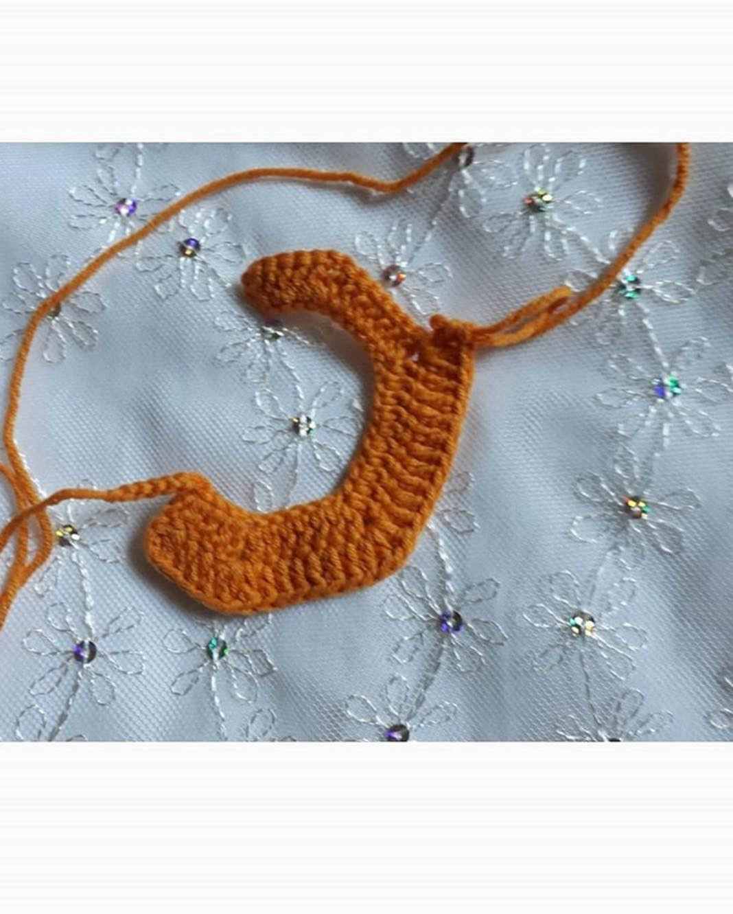 Kokoş Tavşan Tarifi: Amigurumi Rabbit Doll Pattern with Purple Dress and Orange Bow