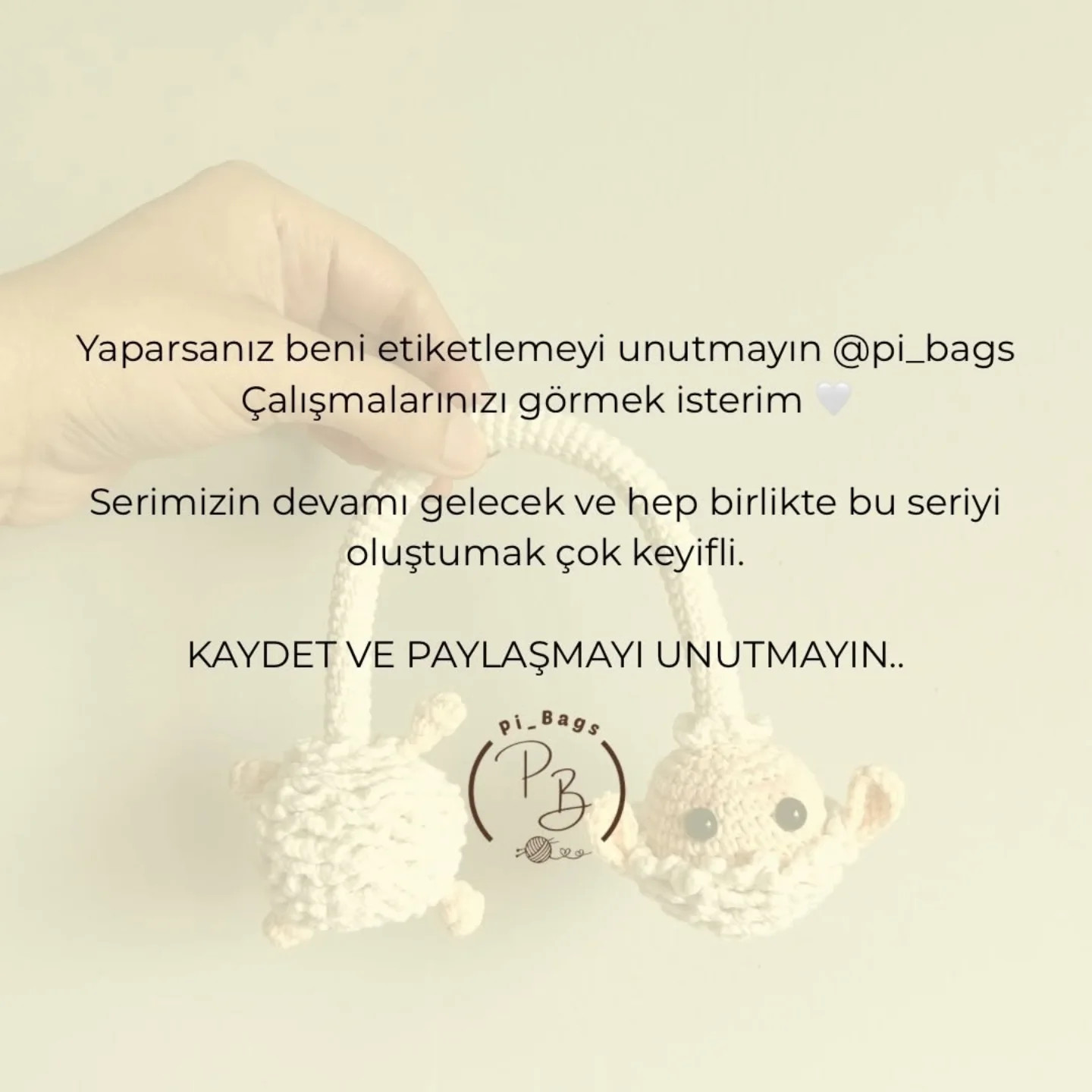 Kuzu Charm Tarifi - Amigurumi Koyun Manken